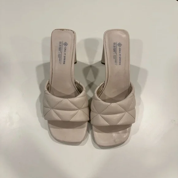 Call It Spring Pillow Heels Size 7 - Picture 2 of 6